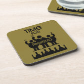 Prosecco Weintrinker Getränkeuntersetzer (Linke Seite)