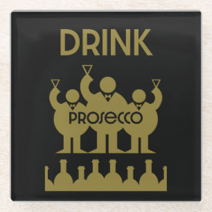 Prosecco Weintrinker Glasuntersetzer