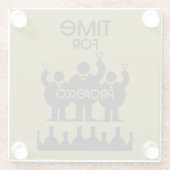 Prosecco Weintrinker Glasuntersetzer (Rückseite)