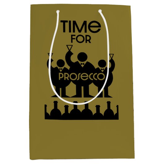 Prosecco Weintrinker Mittlere Geschenktüte (Vorderseite)