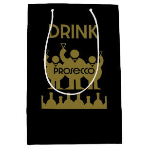 Prosecco Weintrinker Mittlere Geschenktüte