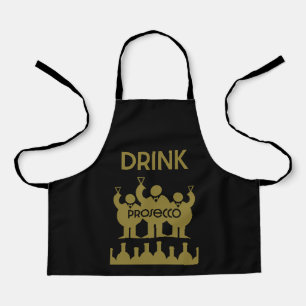 Prosecco Weintrinker Schürze