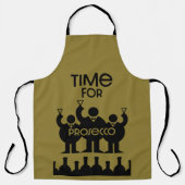 Prosecco Weintrinker Schürze (Vorderseite)