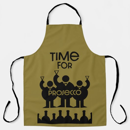Prosecco Weintrinker Schürze (Vorderseite)
