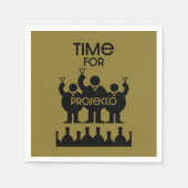 Prosecco Weintrinker Serviette (Vorderseite)