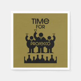 Prosecco Weintrinker Serviette