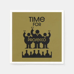 Prosecco Weintrinker Serviette