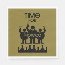 Prosecco Weintrinker Serviette