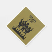 Prosecco Weintrinker Serviette (Ecke)