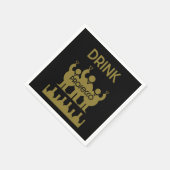 Prosecco Weintrinker Serviette (Ecke)