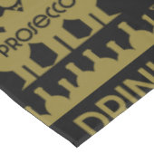 Prosecco Weintrinker Tischdecke (Schrägansicht)
