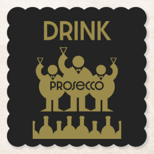Prosecco Weintrinker Untersetzer