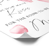 Prosecco - Wie viele Küsse Brautparty Poster (Ecke)