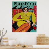 Prosecco Woman, Wine Poster (Küche)
