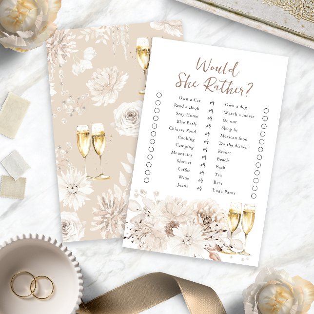 Prosecco würde sie eher spielen (Prosecco Would She Rather Game
)