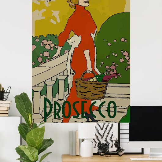 Prosecco, Zuhause Delivery Poster (Heimbüro)