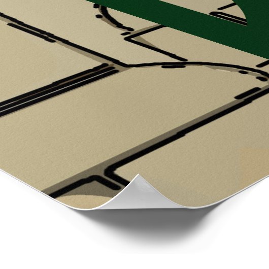 Prosecco, Zuhause Delivery Poster (Ecke)