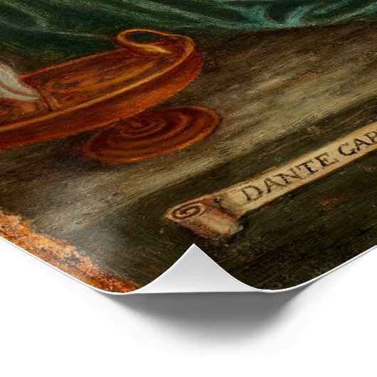 Proserpine Dante Gabriel Rossetti Glossy Poster (Ecke)