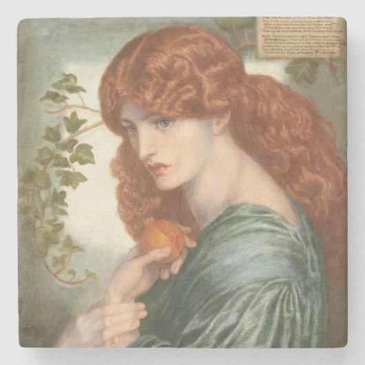 Proserpine durch Dante Gabriel Rossetti Steinuntersetzer (Vorderseite)