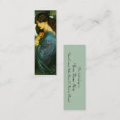 Proserpine-Lesezeichen von Dante Gabriel Rossetti Mini Visitenkarte (Vorne/Hinten)