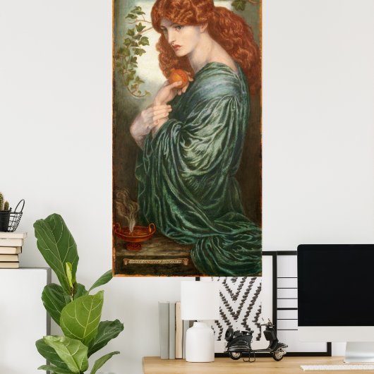 Proserpine von Dante Gabriel Rossetti Poster (Heimbüro)