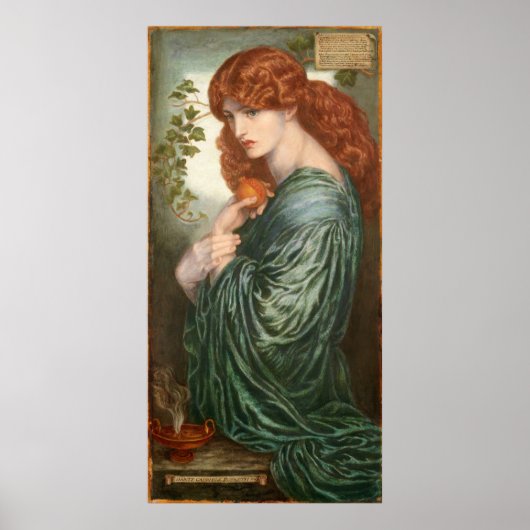 Proserpine von Dante Gabriel Rossetti Poster (Vorne)