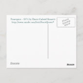 Proserpine von Dante Gabriel Rossetti Postkarte (Rückseite)