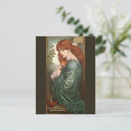 Proserpine von Dante Gabriel Rossetti Postkarte (Stehend Vorderseite)