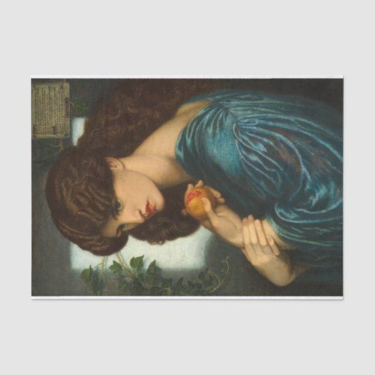 Proserpine von Dante Gabriel Rossetti Seidenpapier (Vorderseite)