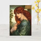 Proserpine von Rossetti Grußkarte Karte (Gelbe Blume)