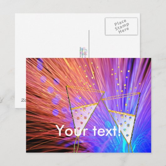 Prosit - Beifall Postkarte (Vorne/Hinten)