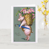 "Prosit Neujahr" Vintage German Karte (Gelbe Blume)