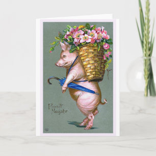 "Prosit Neujahr" Vintage German Karte