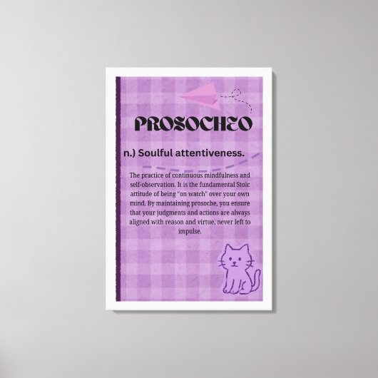 Prosocheo Leinwanddruck (Vorderseite)