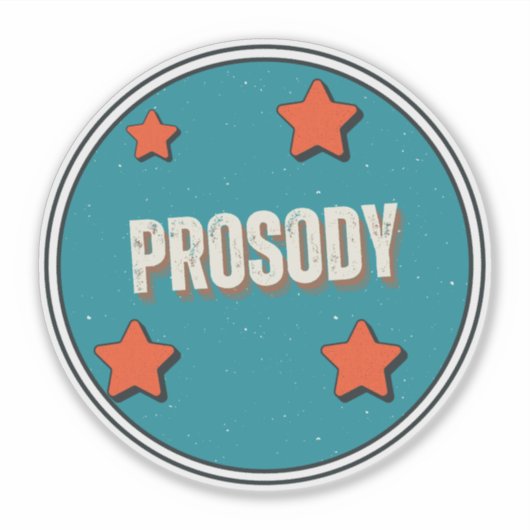 Prosody Aufkleber (Vorderseite)
