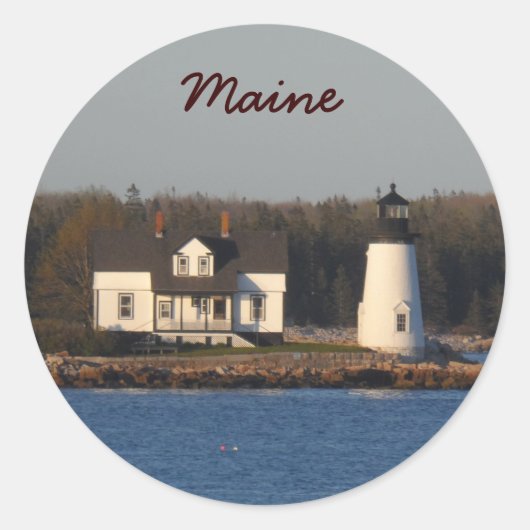 Prospect Harbor Lighthouse - Maine Runder Aufkleber (Vorderseite)