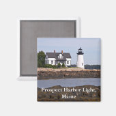 Prospect Harbour Light, Maine Magnet (Vorderseite/Rückseite)