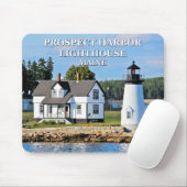 Prospect Harbour Light, Maine Mousepad (Mit Mouse)