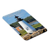 Prospect Harbour Lighthouse, Maine Foto Magnet (Rechte Seite)