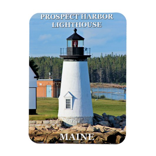 Prospect Harbour Lighthouse, Maine Foto Magnet (Vertikal)