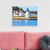 Prospect Harbour Lighthouse, Maine Leinwanddruck (Insitu (Wohnzimmer))