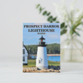 Prospect Harbour Lighthouse, Maine Postcard Postkarte (Stehend Vorderseite)