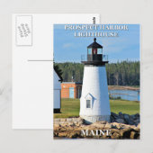Prospect Harbour Lighthouse, Maine Postcard Postkarte (Vorne/Hinten)