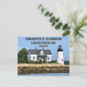 Prospect Harbour Lighthouse, Maine Postcard Postkarte (Stehend Vorderseite)