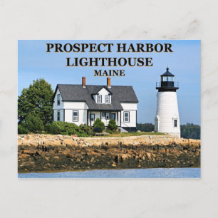 Prospect Harbour Lighthouse, Maine Postcard Postkarte
