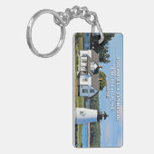 Prospect Harbour Lighthouse, Maine Postcard Schlüsselanhänger (Vorderseite links)