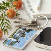 Prospect Harbour Lighthouse, Maine Postcard Schlüsselanhänger (Vorderseite rechts)