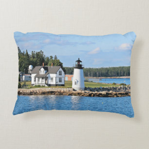 Prospect Harbour Lighthouse, Maine Postcard Zierkissen