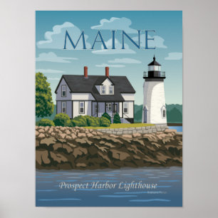 Prospect Harbour Lighthouse Poster