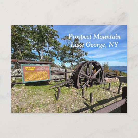 Prospect Mountain Lake George NY Postkarte (Vorderseite)